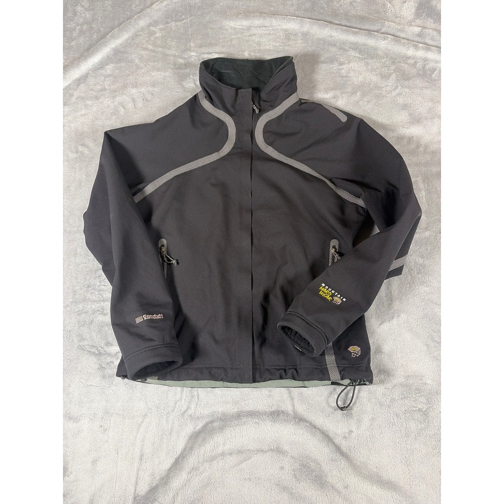 Mountain Hardwear Conduit Softshell Jacket Womens Small Black Full Zip OL1812